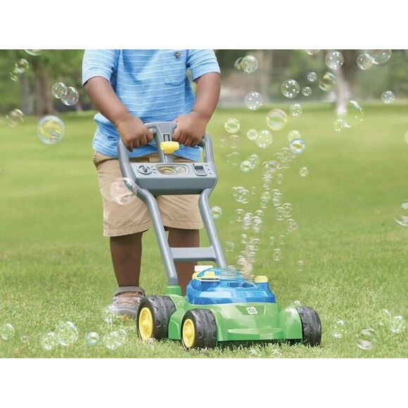 Play Day Push N Bubble Mower Toy with Realistic Sounds! & 4oz Bubble Solution - Picture 4 of 4